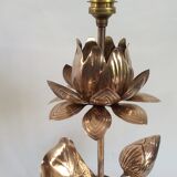 Hollywood Regency-style "lotus flower" lamp foot