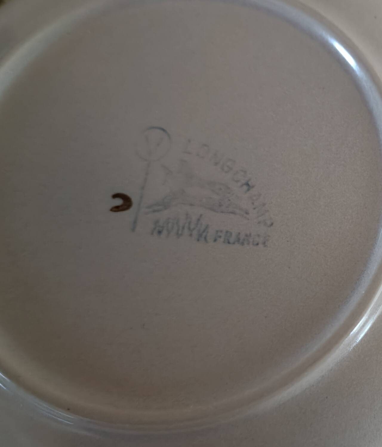 2 Longchamp dessert plates