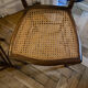 2 chaises d'appoint Napoléon III en noyer et cannage parfait –