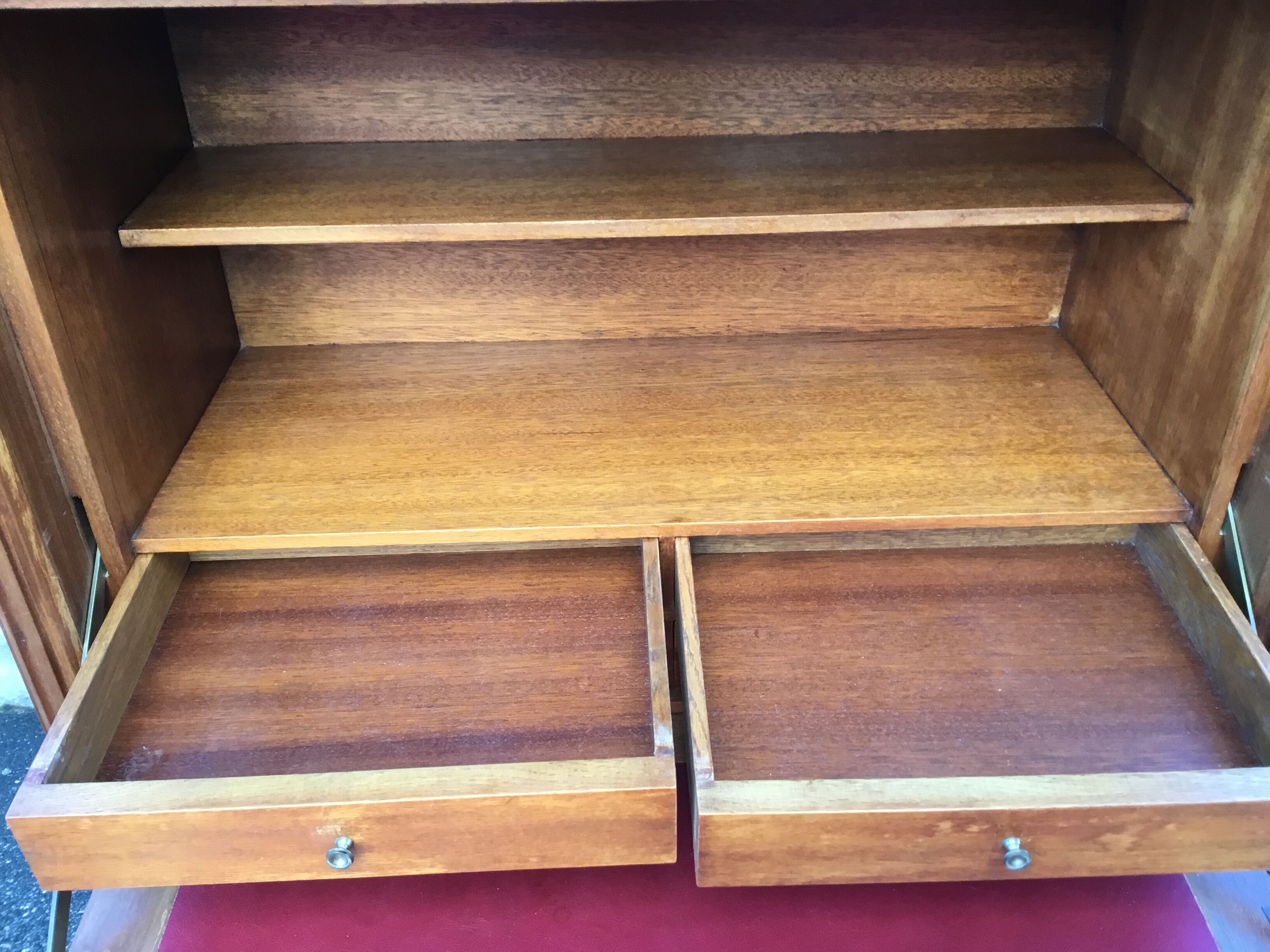 Mahogany secretary Louis XVI style