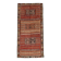 Kilim anatolien ancien tons rouges et beiges, motifs tribaux colorés