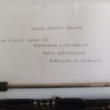 Typewriter old olympia simplex 30s
