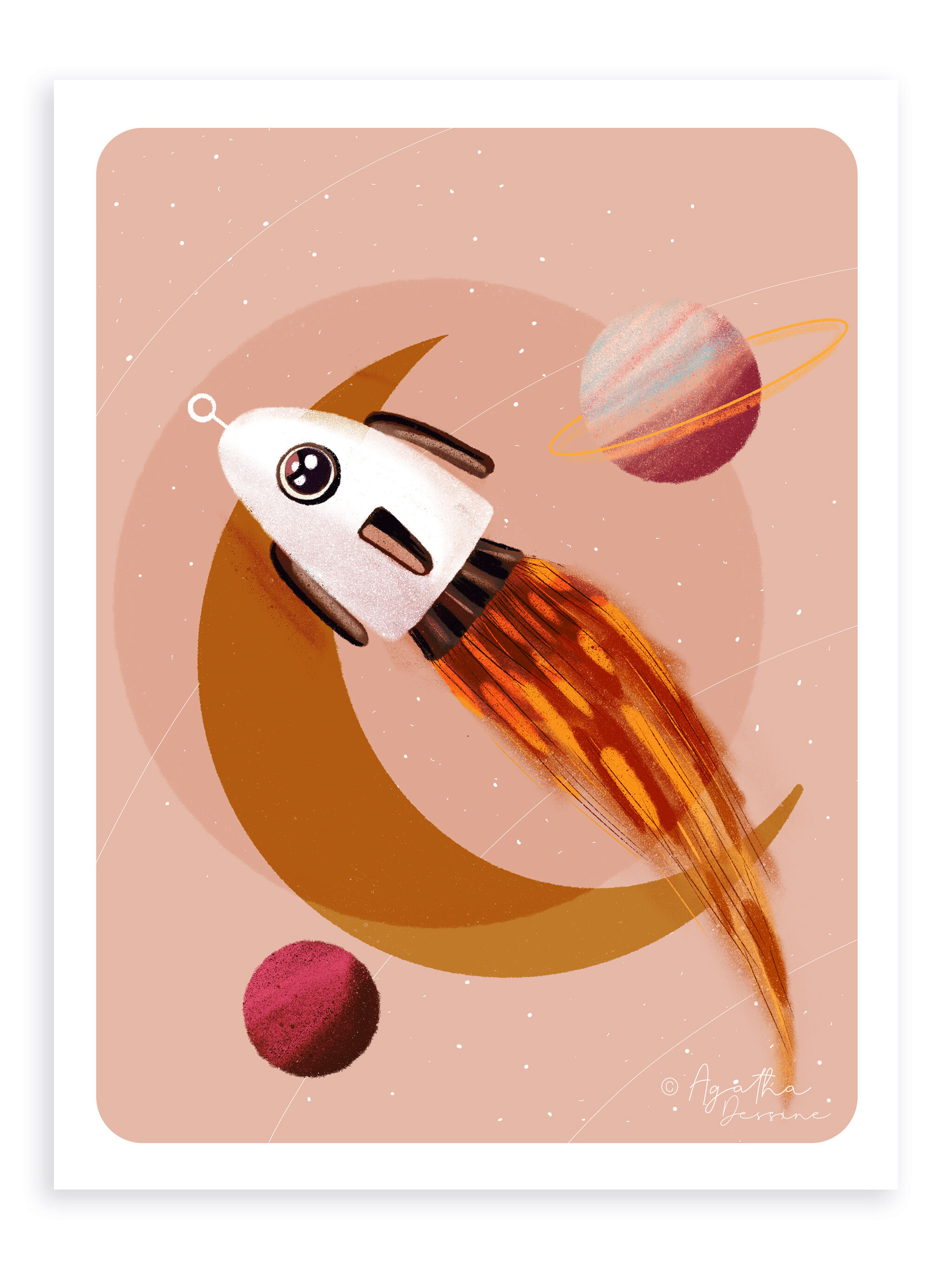 Illustration "universe" a4