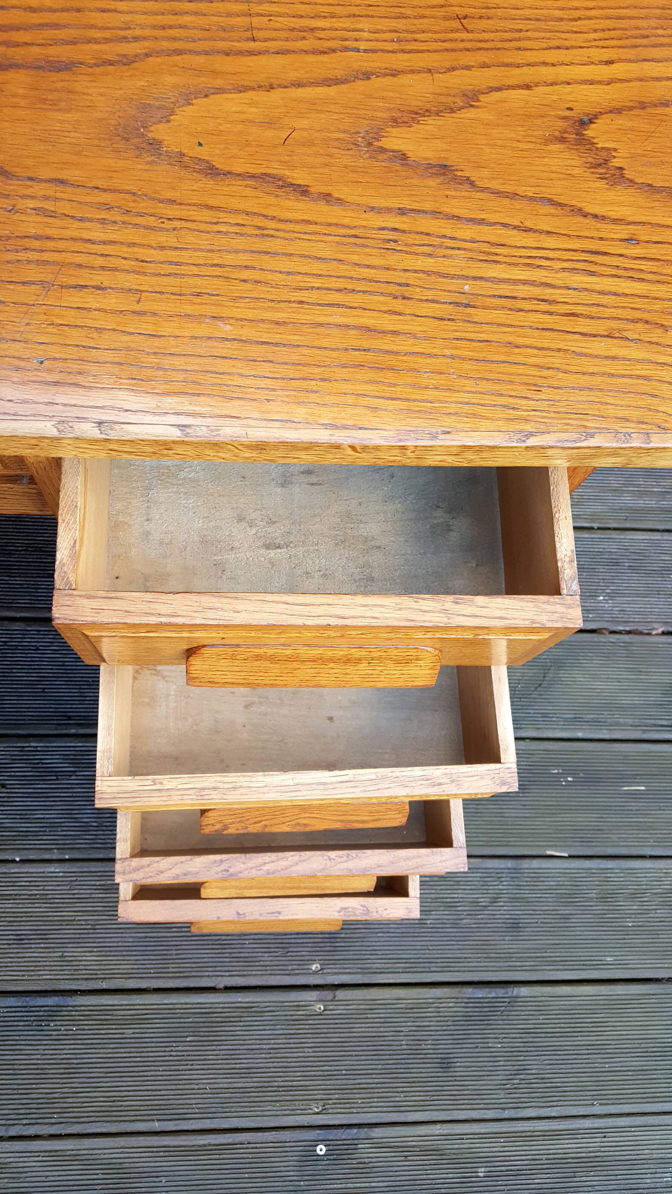 Oak desk 50s