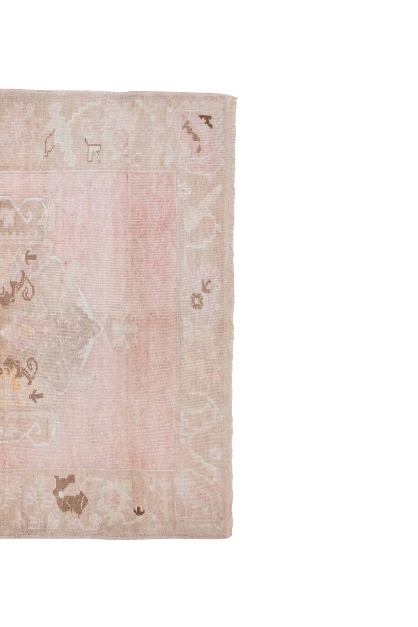 Vintage Turkish handmade rug 170x380 cm