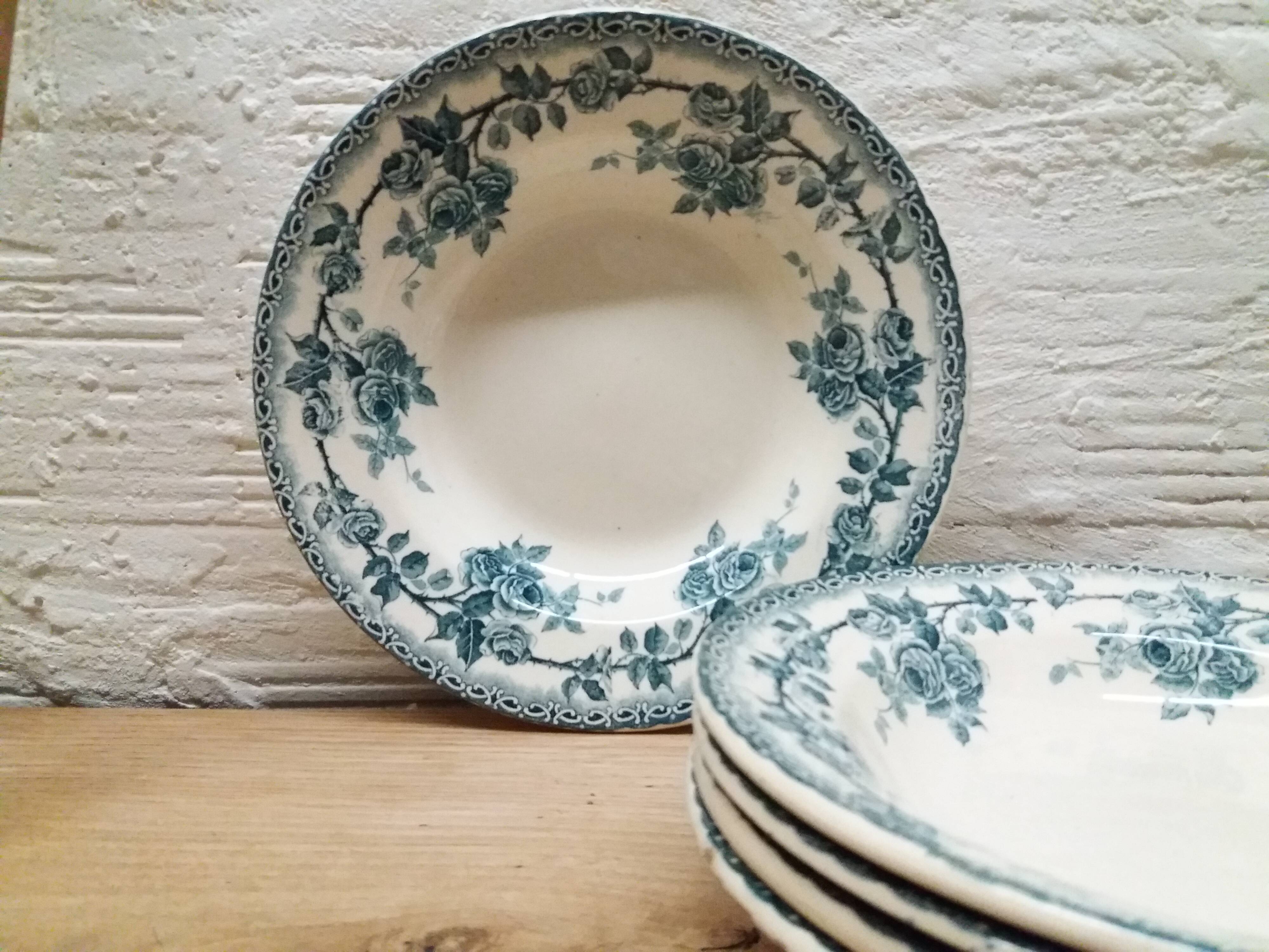 Set 5 hollow plates Iron Earth