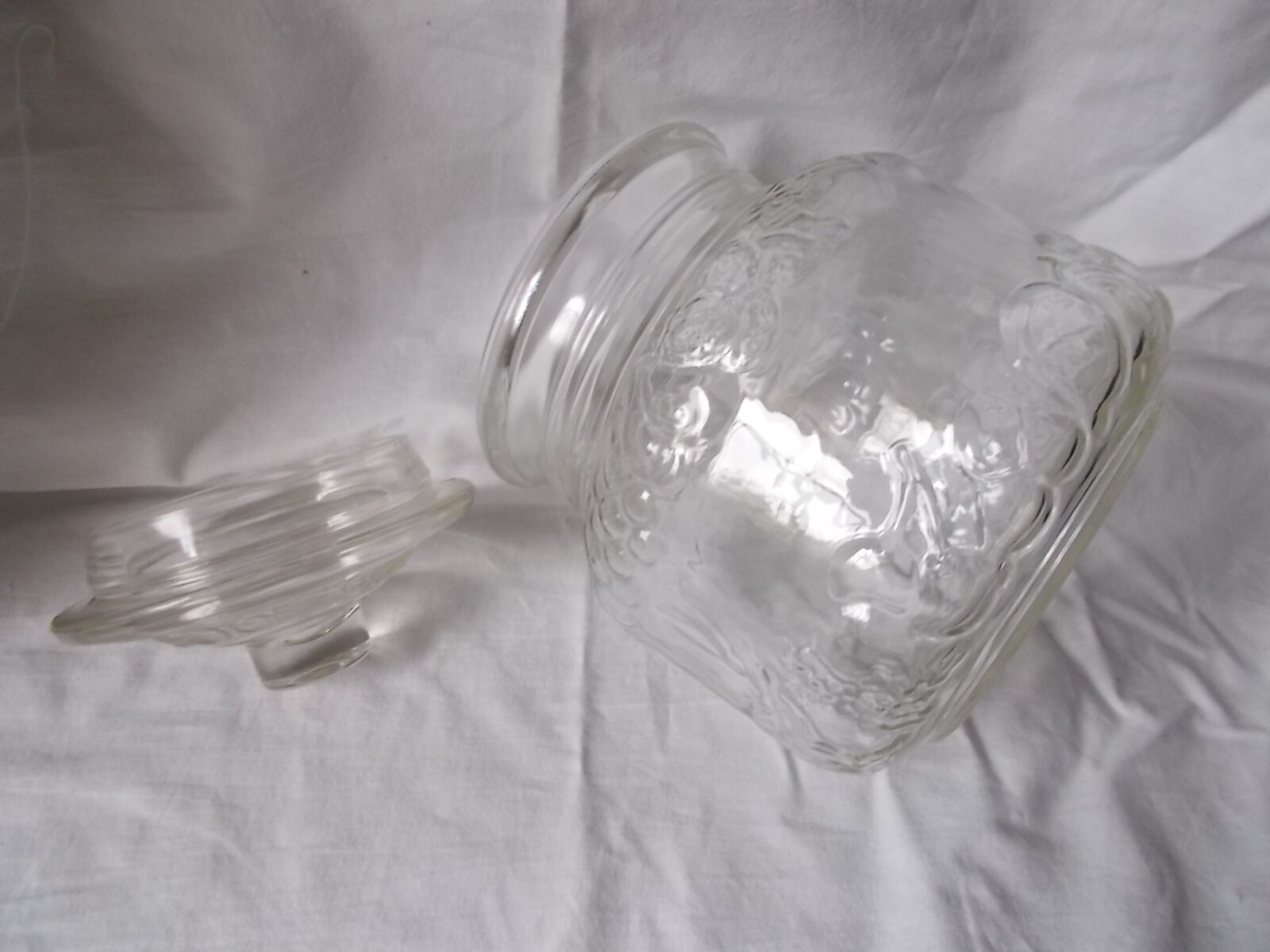 Glass glass cork jar
