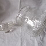 Bocal en verre bouchon en verre