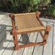 Brazilian stool in teak and rope