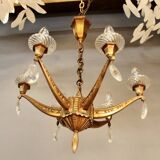 Bronze chandelier with 6 light arms