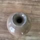 Small round vase soliflore, crackled glazed stoneware, ceramist seal.