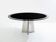 Table by Luigi Saccardo for Maison Jansen brushed steel black glass 1970