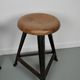 Pair of Industrial Steel Factory Stools By Rowac Robert Wagner Chemnitz, 1930s