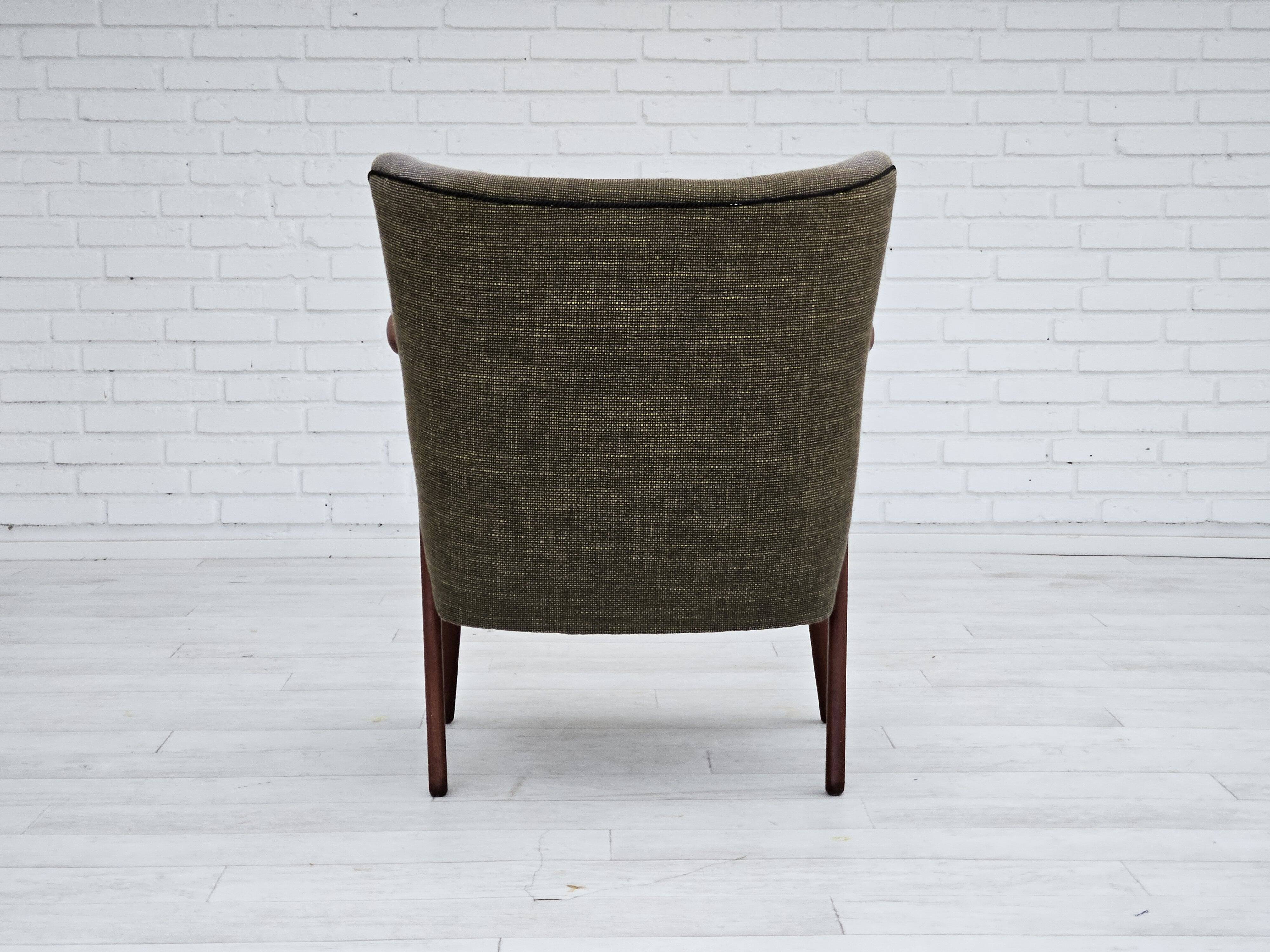 1960s, Danish design by Erhardsen & Andersen, armchair, original condition.