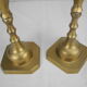 Pair candlesticks brass