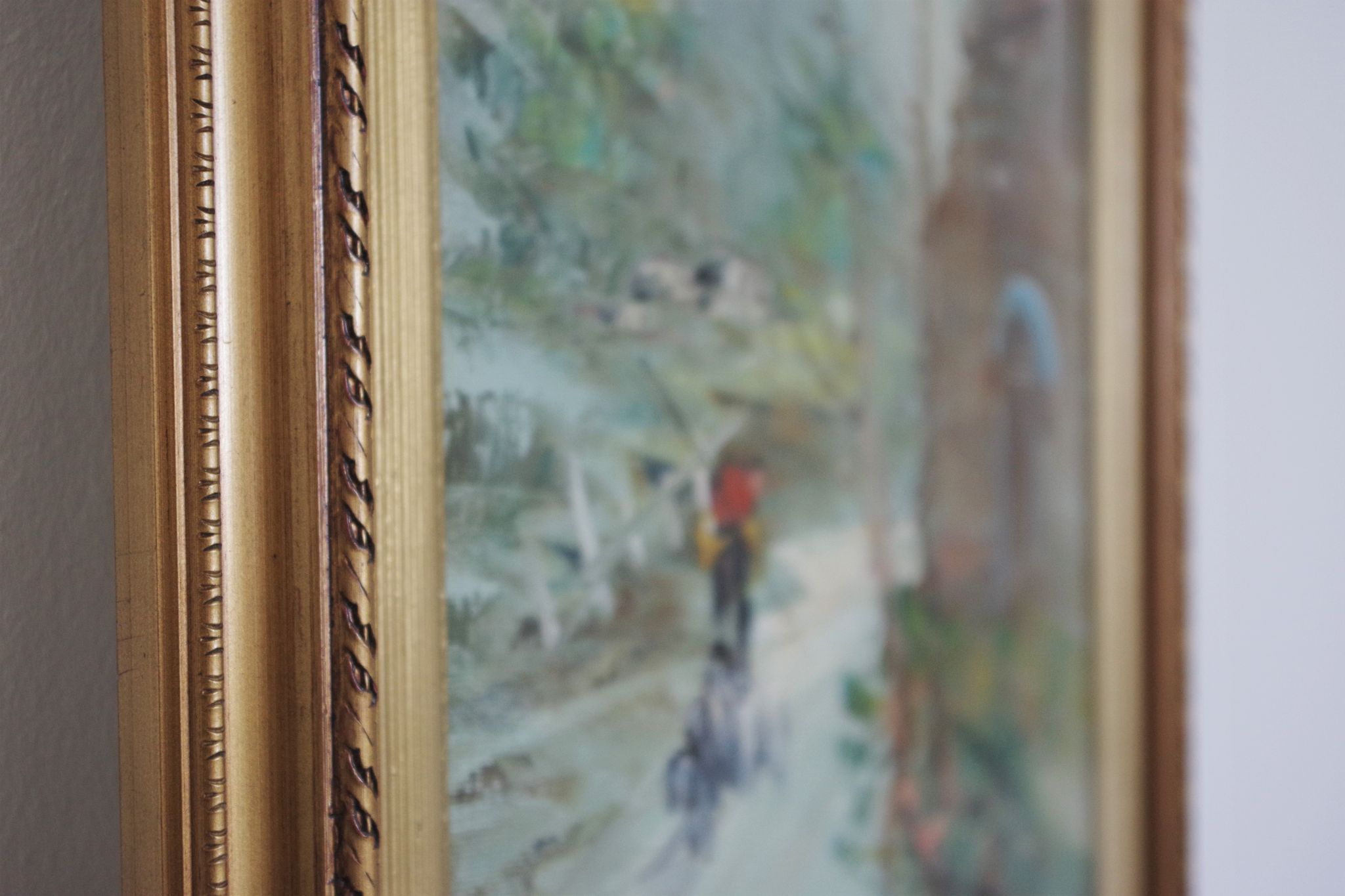 Paintings, oil on canvas, Moretti, 1970, set of 3