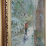 Paintings, oil on canvas, Moretti, 1970, set of 3