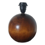 Vintage wooden ball lamp base