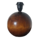 Vintage wooden ball lamp base