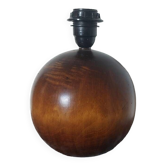 Vintage wooden ball lamp base