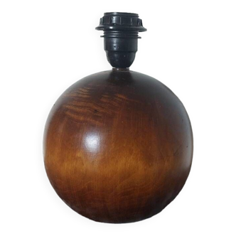 Vintage wooden ball lamp base