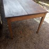 Farm table with a drawer