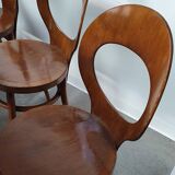 Ensemble table de ferme et 6 chaises Mouettes de Baumann
