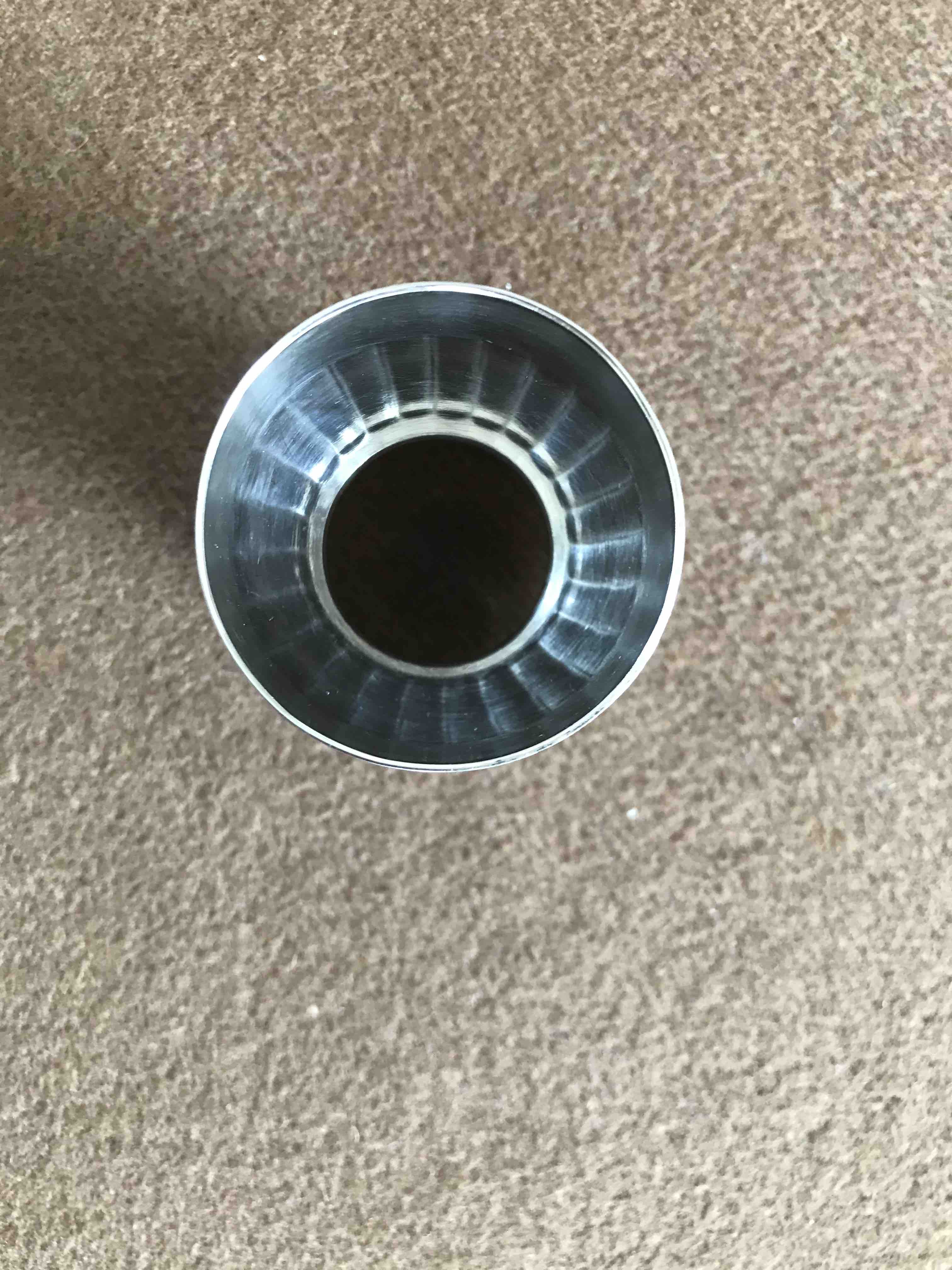 Coquetier diabolo Ercuis en métal argenté