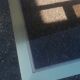 Vintage coffee table golden aluminum