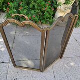 Brass fireplace screen