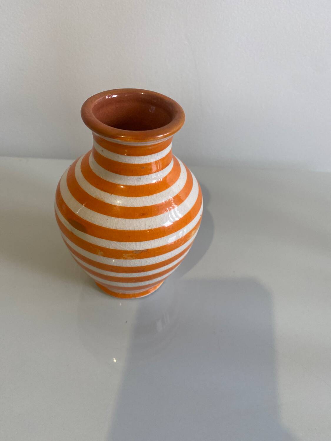 Handcrafted terracotta vase