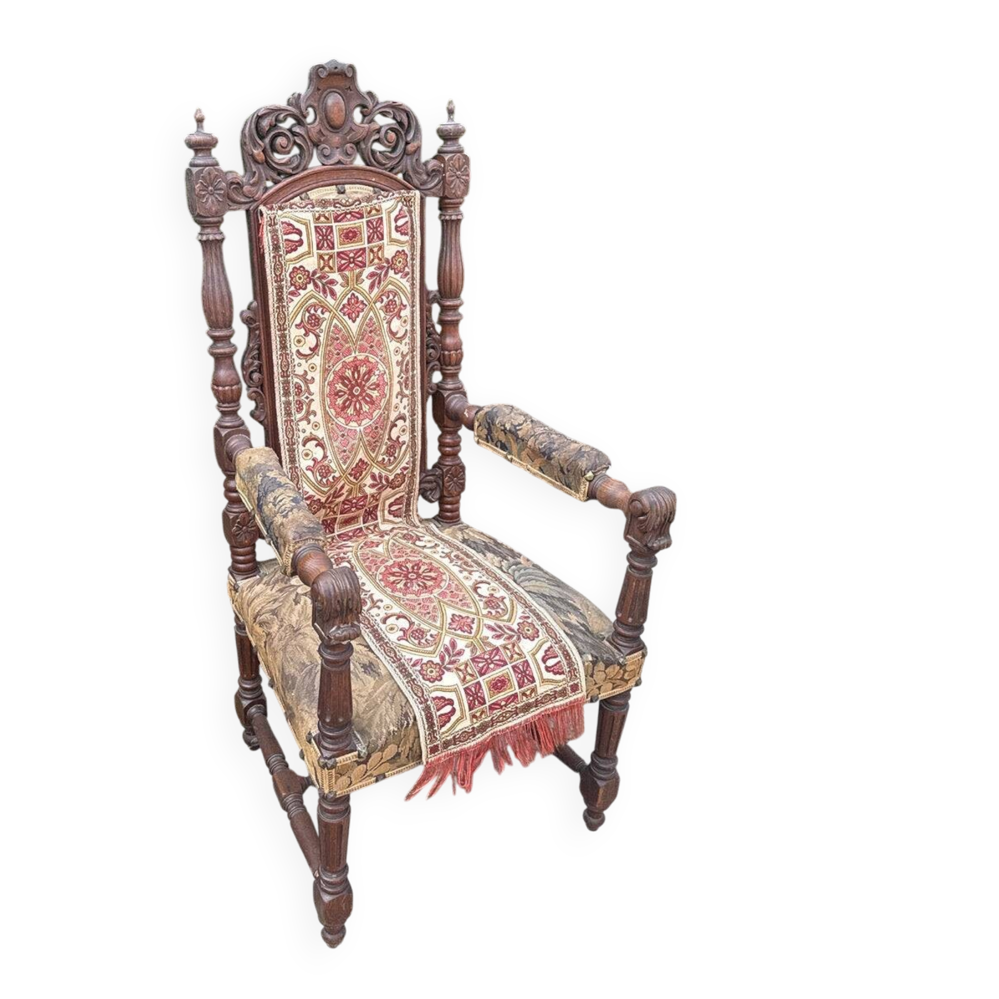 High Period Armchair – Furniture – Carved Wood Tapestry