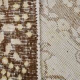 6x9 Vintage Ivory & Pastel Yellow Handmade Wool Persian Area Rug,169x259 Cm