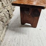 solid pine bench nursery school 1970 vintage