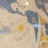 Air France Lucien Boucher 1950 planisphere.