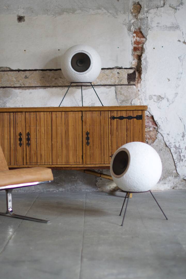 Set of 2 AS40 Bicone Supravox T215s Speakers by Joseph Léon for Elipson - 1960s