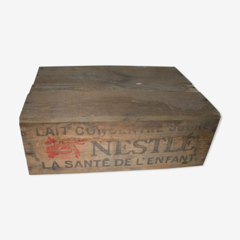 Nestlé wooden crate