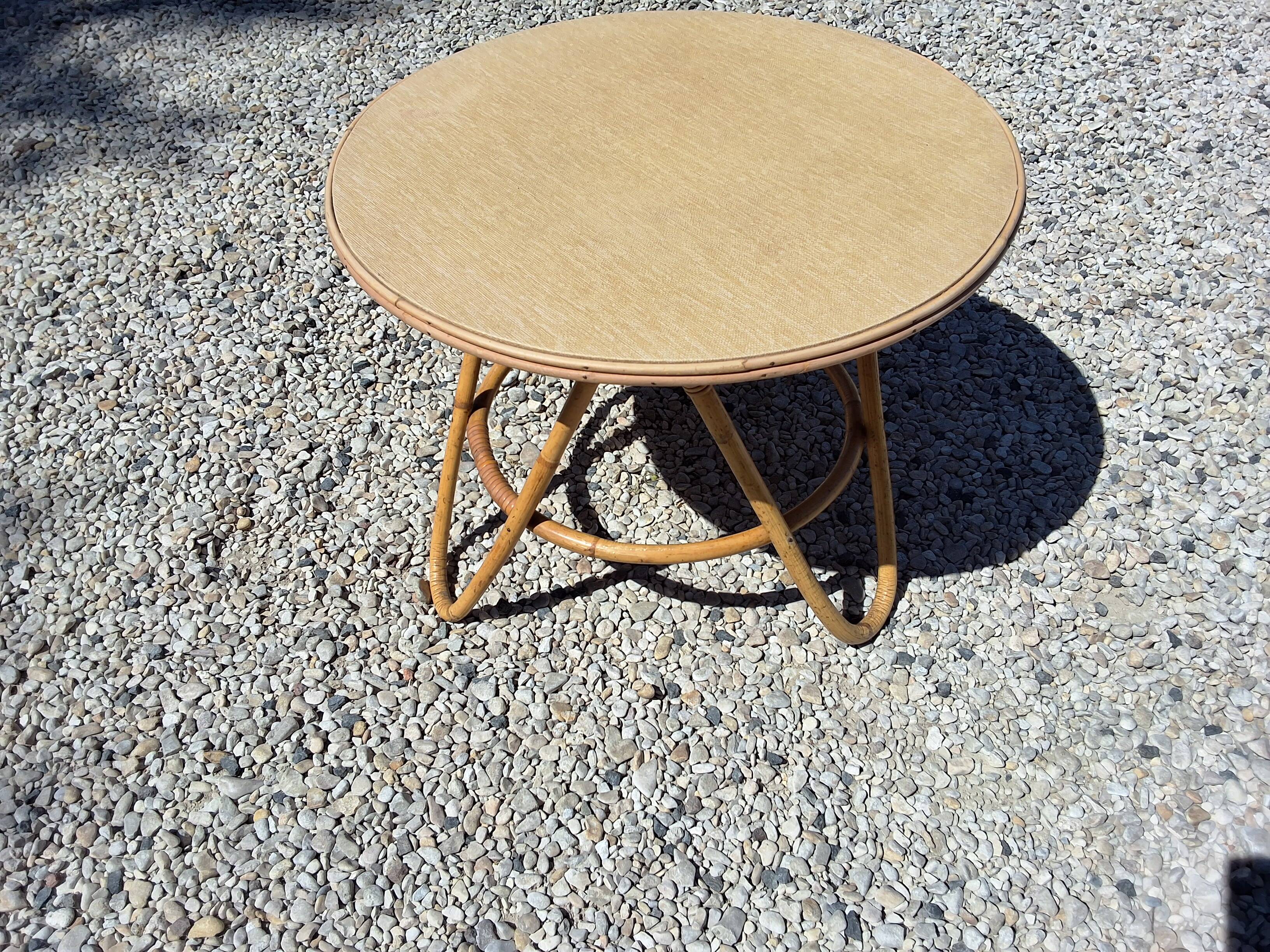 Rattan coffee table