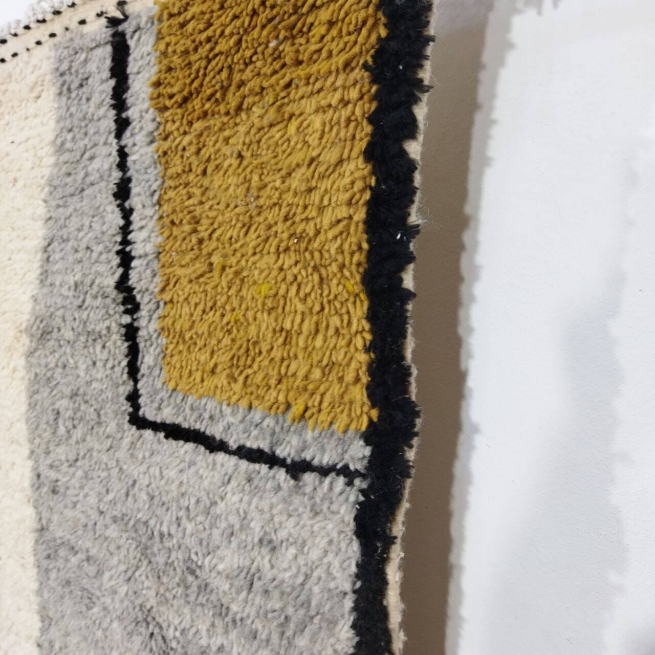 Handmade wool Berber rug 250x140 cm