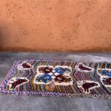 Colorful Boucherouite Azilal Moroccan rug - 97 x 184 cm