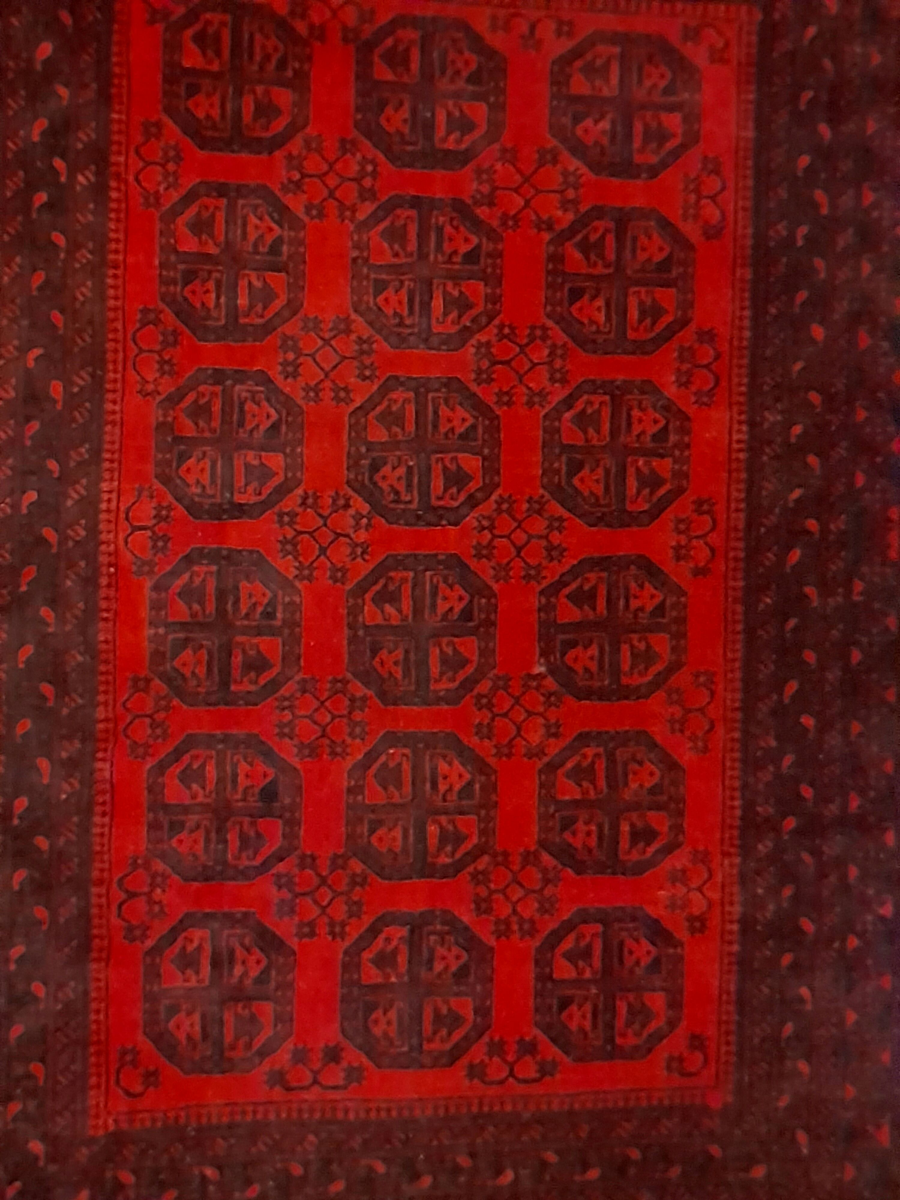 Tapis Bokhara noué main 197x262cm
