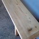 Patinated natural solid wood bench 180cm