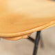 Office chair 1960 tubular seat skaï patina cream