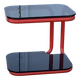 tubular and glass side table from the 1980s
