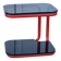 tubular and glass side table from the 1980s