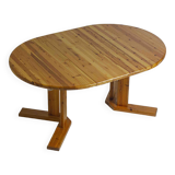 Extendable pine dining table by Rainer Daumiller, 1970s