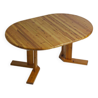 Extendable pine dining table by Rainer Daumiller, 1970s