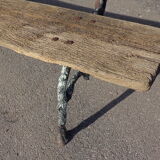 19th century cast iron bench with fake branches