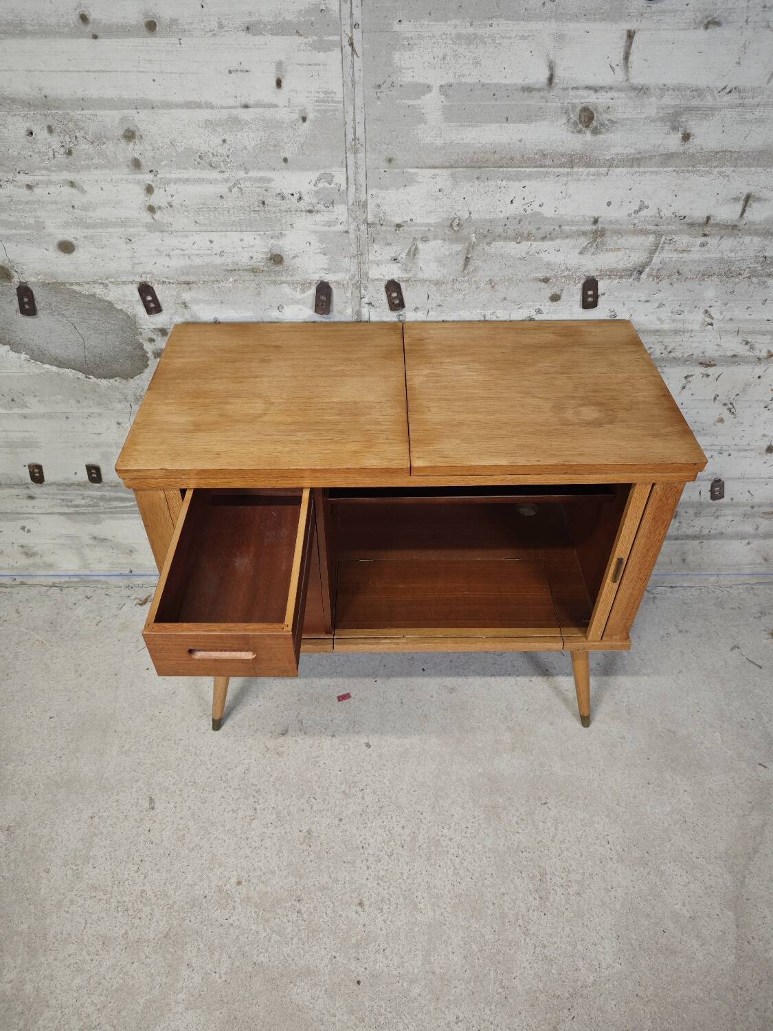 Old sewing machine cabinet