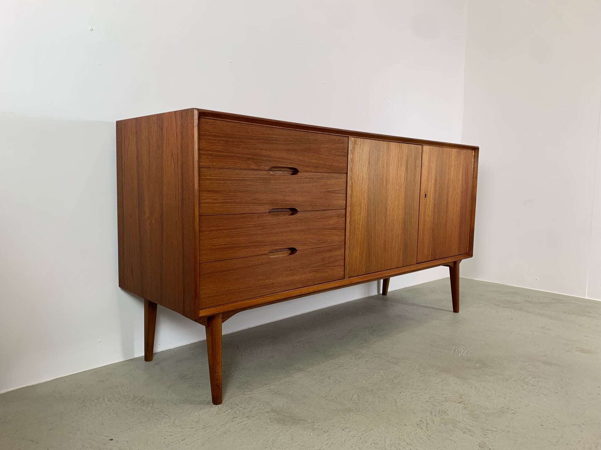 Teak sideboard by rex raab for wilhelm renz, 1960s